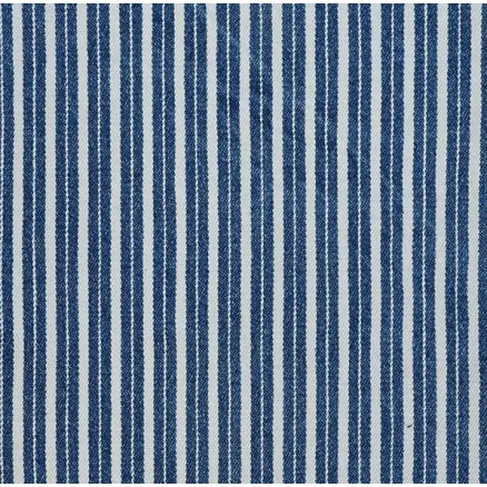 Denim Stoff 145cm 007 Blå Striper - 50cm