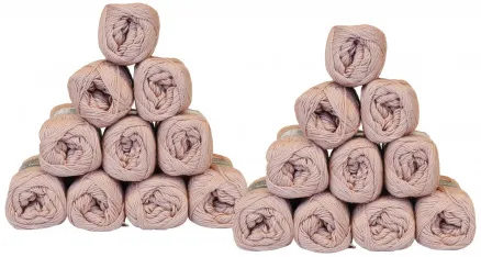 Mayflower Cotton 8/4 Garnpakke Unicolor 1489 Støvroserosa - 20 stk - Mayflower Cotton 8/4 Garnpakke Unicolor 1489 Støvroserosa - 20 stk