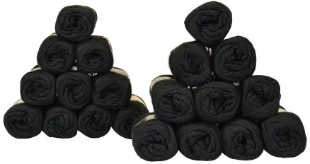 Mayflower Cotton 8/4 Garnpakke Unicolor 1443 Svart - 20 stk - Mayflower Cotton 8/4 Garnpakke Unicolor 1443 Svart - 20 stk