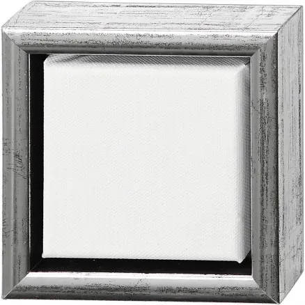 ArtistLine Canvas med ramme, hvid, dybde 3 cm, str. 14x14 cm, 360 g, 6