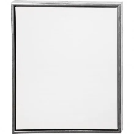 ArtistLine Canvas med Ramme Hvit/Antikk Sølv 50x60cm/54x64x3cm